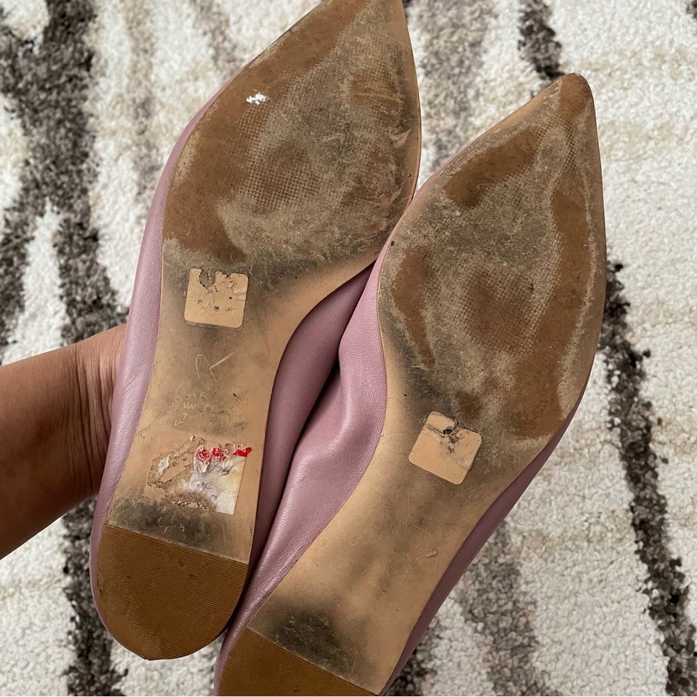 Carrano Lilac Pointed Toe Flats - image 4